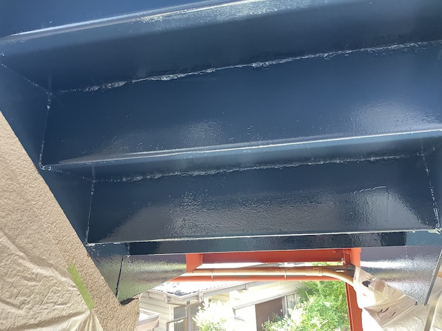 草加市　鉄骨階段塗装　完成